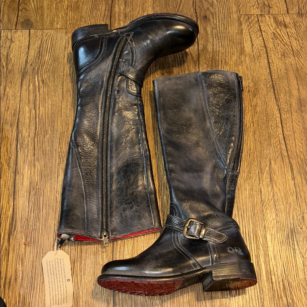 Bed Stu Women's Glaye Rustic Riding Boot Round Toe - Picture 4 of 8